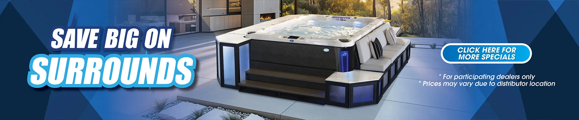 Calspas hot tub being used in a family setting - Warren