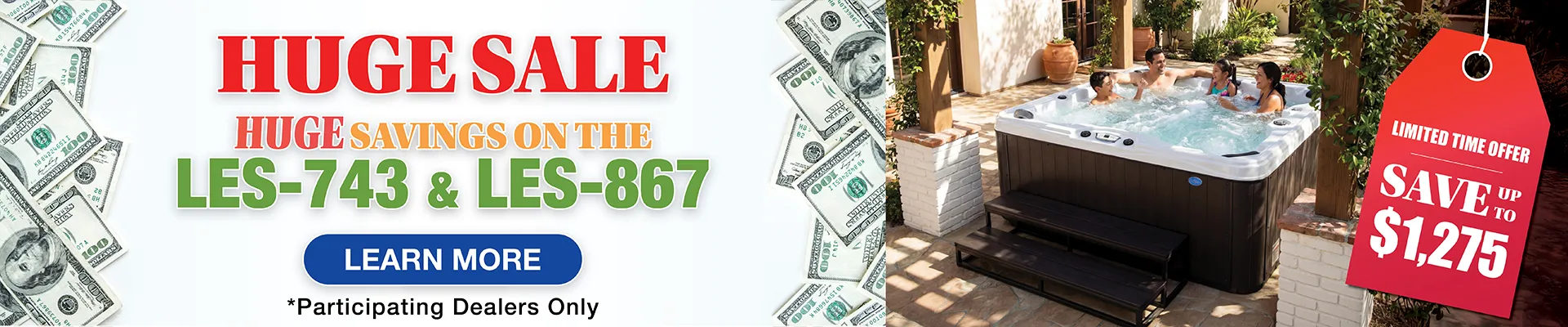 Calspas hot tub being used in a family setting - Warren